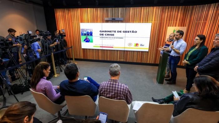 Recursos foram anunciados em coletiva de imprensa no Palácio Piratini -Foto: Gustavo Mansur/Secom