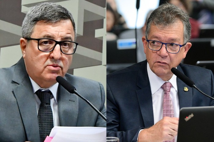 Danilo Forte, com Laércio OLiveira: o arcabouço é que vai determinar o comportamento fiscal e o Orçamento do país para o ano que vem - Foto: Agência Senado