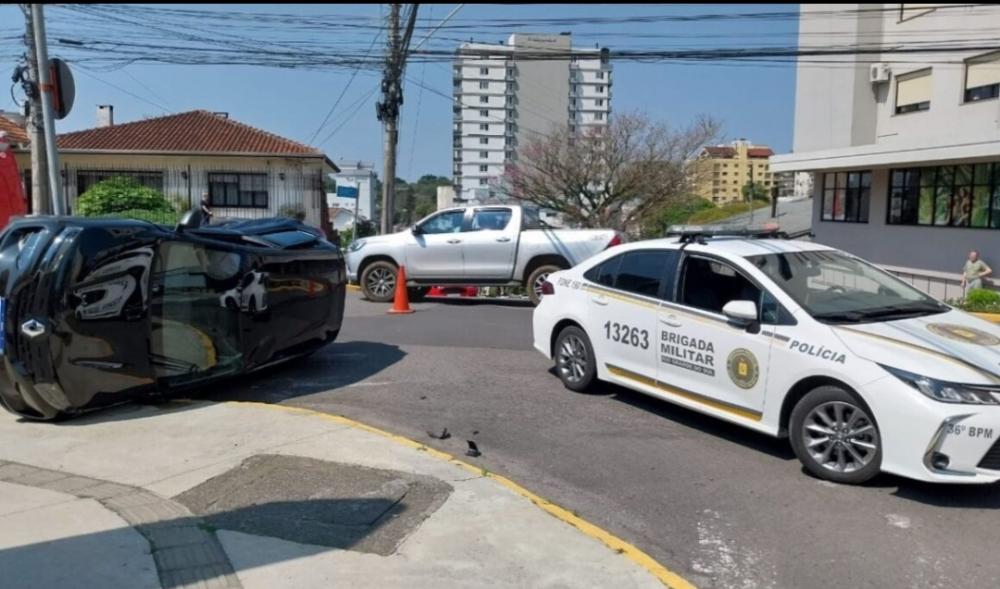 Criança fica ferida em acidente de trânsito em Farroupilha