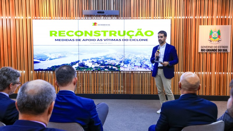 O pacote de medidas foi anunciado nesta terça-feira, 12, pelo Governador Eduardo Leite. Crédito: Gustavo Mansur/Secom