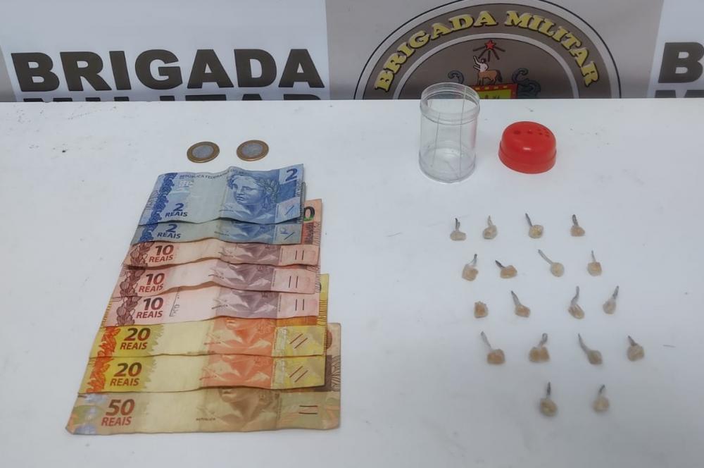 Homem é preso com pedras de crack no bairro Industrial, em Farroupilha