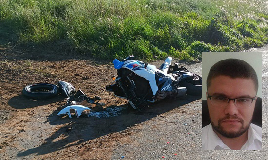 Policial civil morre em colisão entre motocicleta e máquina agrícola
