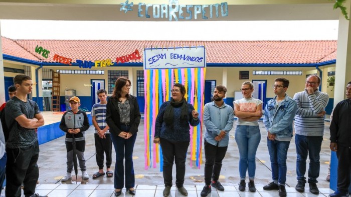 Principal objetivo da equipe da instituição é proporcionar um ambiente de recomeço para os 159 alunos da escola -Foto: Gustavo Mansur/Secom