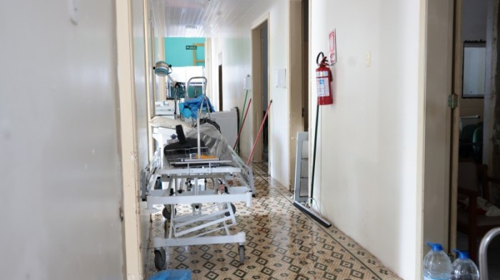 Invadida pela enchente, instituição passa por uma reforma emergencial para a reabertura -Foto: Itamar Aguiar/Ascom SES