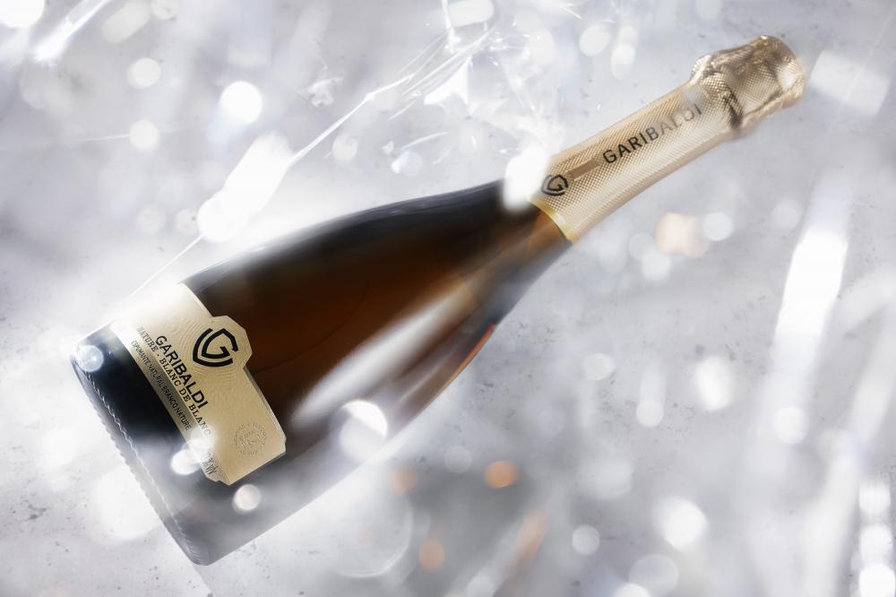 O Garibaldi VG Nature Blanc de Blanc pertence à linha premium VG, sendo este o primeiro Espumante Nature da marca gaúcha. Crédito: Divulgação/Agência Philogus