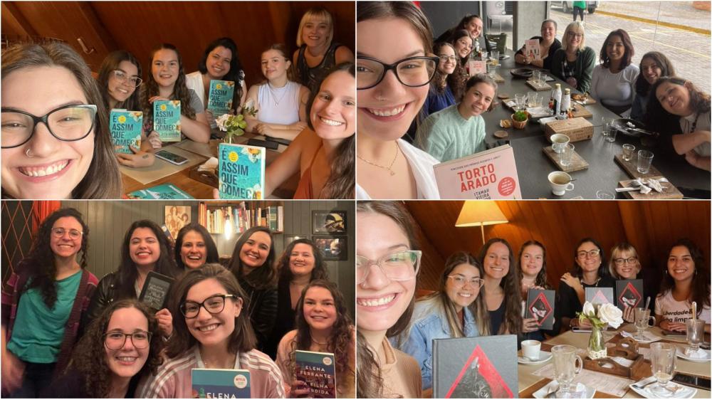 O Clube do Livro das Gurias é aberto para todas as mulheres. Os encontros ocorrem sempre no último final de semana do mês. Crédito: Divulgação 