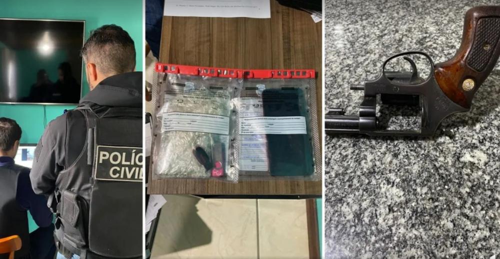 O que atrapalhou as investigações foram as ameaças do Policial às testemunhas, dado que tinha uma arma de fogo em casa. Crédito: Divulgação/Polícia Civil