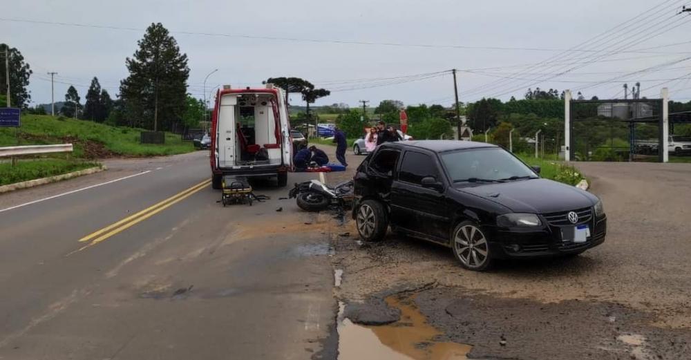 Grave acidente de trânsito deixa dois feridos em Guaporé