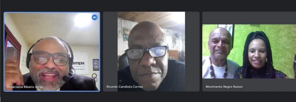 Registro do encontro virtual. Crédito: Divulgação 