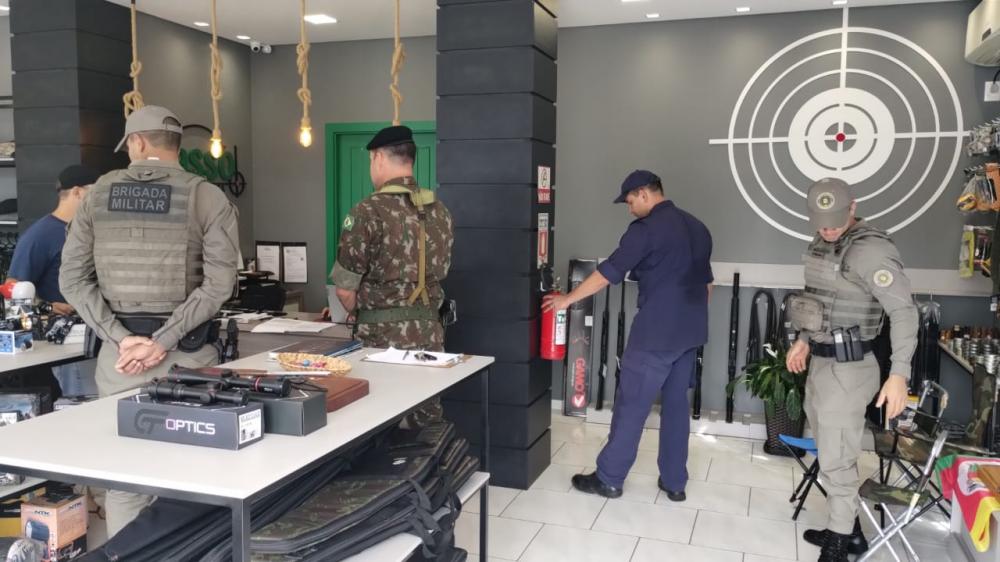 Brigada Militar e Exército realizam operação de controle de explosivos e armas