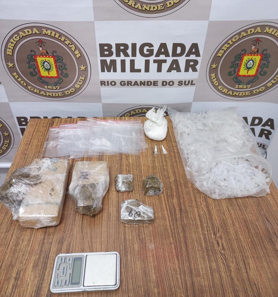 Homem é preso em flagrante por tráfico de drogas em Farroupilha