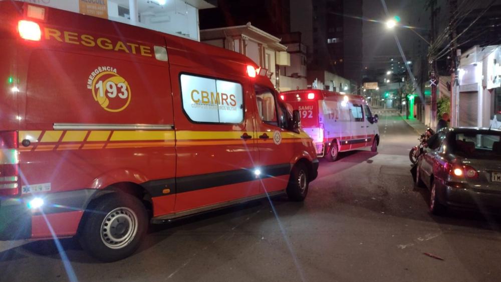 Motociclista fica ferido em acidente no Centro de Bento Gonçalves