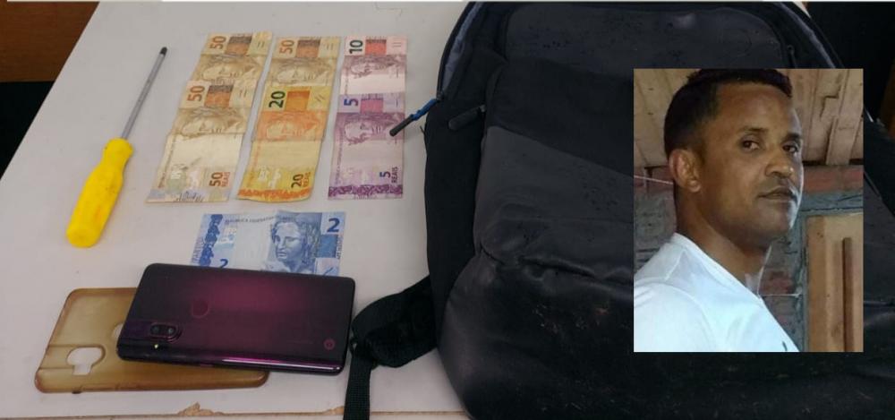 Policiais da BM prendem acusado de realizar vários furtos em bairros de Bento