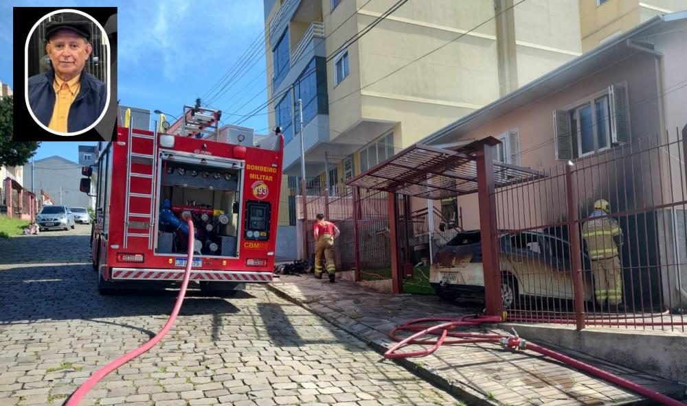 Após quatro dias internado, idoso morre vítima de incêndio em sua casa, em Caxias do Sul