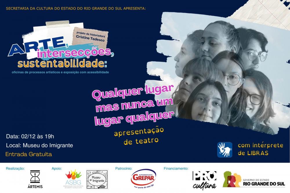 Museu do Imigrante recebe peça de teatro com interpretação em libras