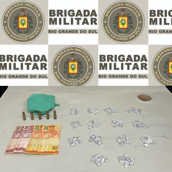 Operação da BM prende casal por tráfico de drogas em Bento Gonçalves