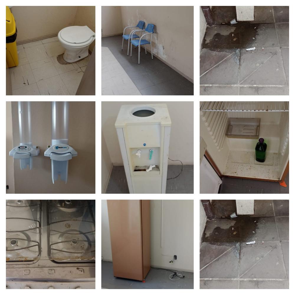 Além da dor da perda do ente querido, familiares precisam conviver com o abandono da capela mortuária - Fotos: Divulgação