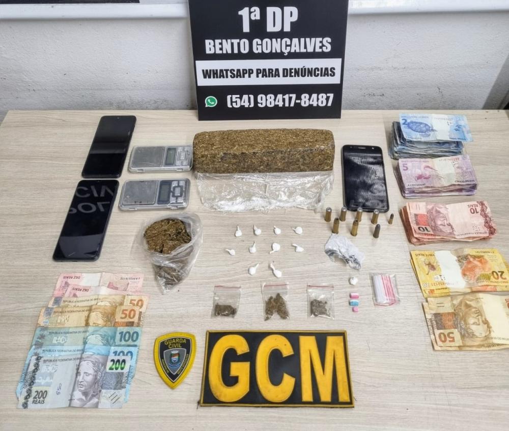 Operação da PC e GCM prende homem no Centro de Bento Gonçalves