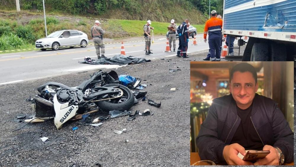 Identificada vítima fatal de acidente envolvendo moto e caminhão, em Farroupilha