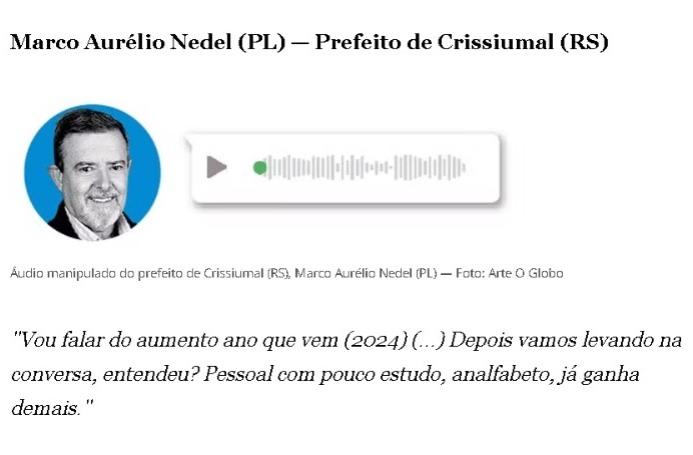 Cidade do RS tem suspeita de adulteração de áudios com uso de inteligência artificial