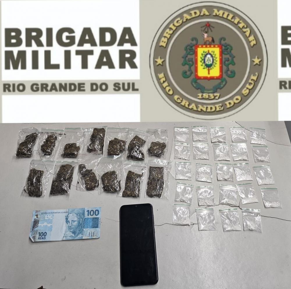 Homem é preso por realizar tele-entrega de drogas em Bento Gonçalves