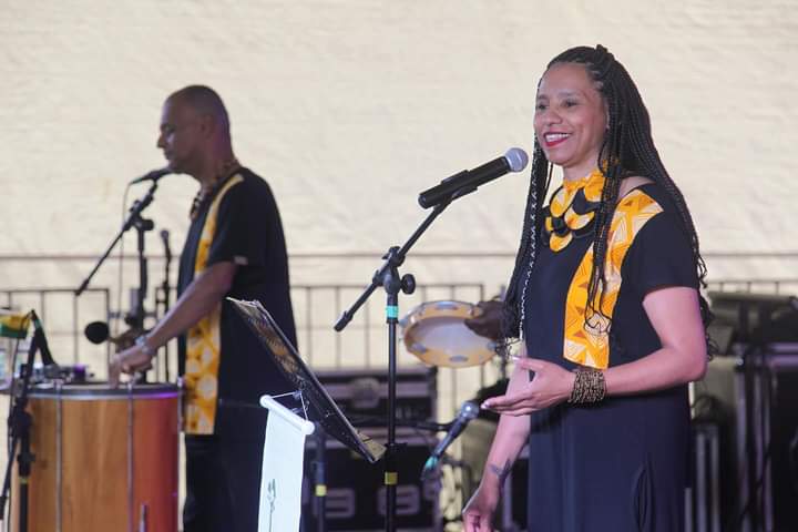 Solana Corrêa e Marcus Flávio, coordenadores do Movimento Negro Raízes e integrantes da Banda.