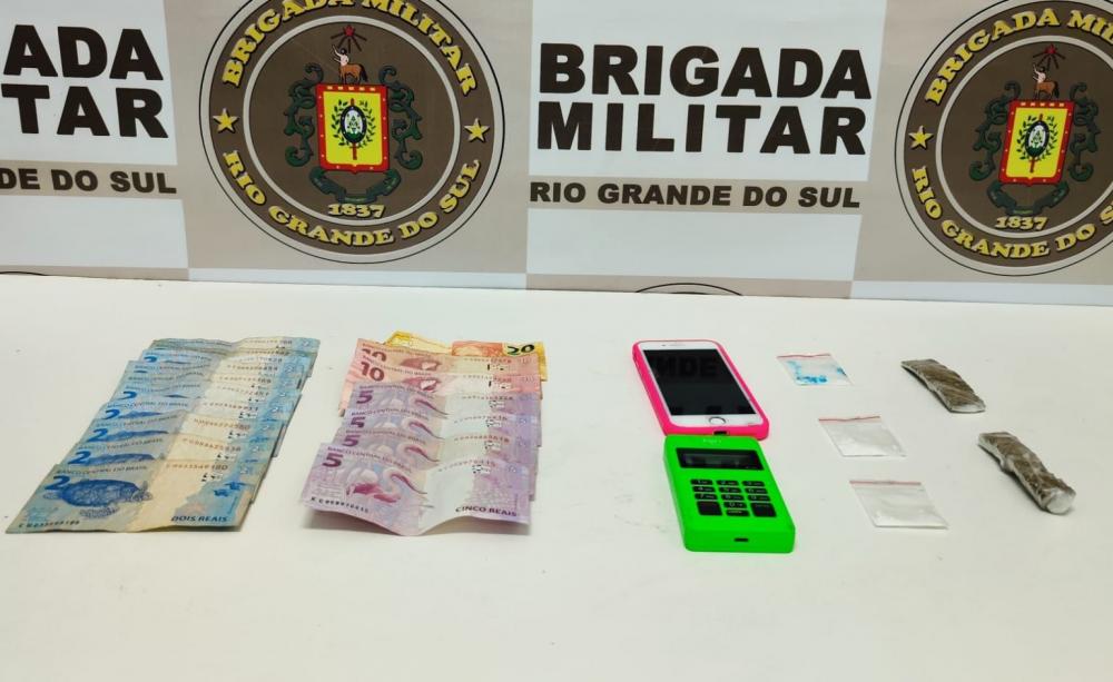 Casal é preso por tráfico de entorpecentes na área central de Farroupilha