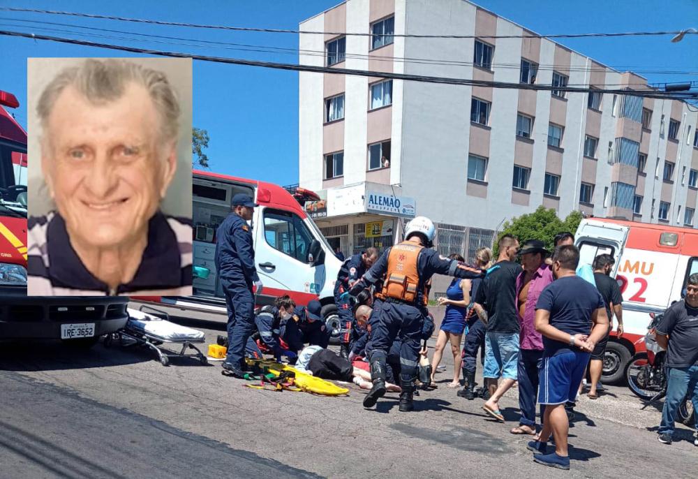 Higino Possamai (Foto menor) está na UTI e precisa colocar uma prótese no quadril - Foto: Divulgação