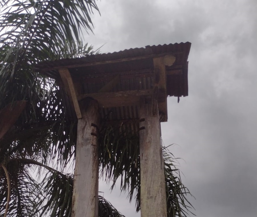 Indivíduos furtam sino histórico na Linha José Júlio, em Santa Tereza