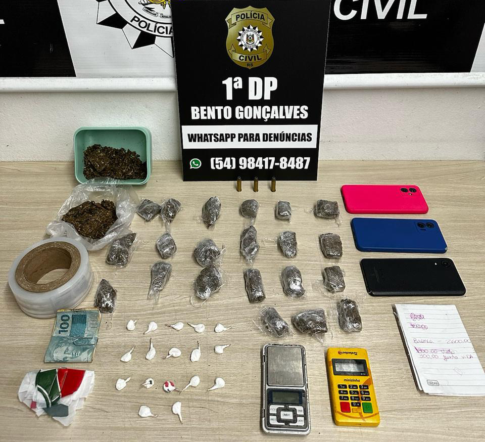 Casal é preso em flagrante por tráfico de drogas no bairro Ouro Verde