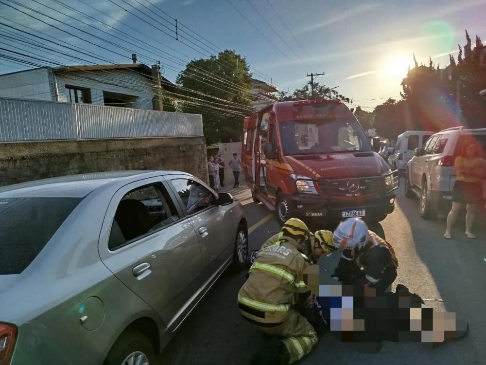 Idosa é atropelada em Bento Gonçalves