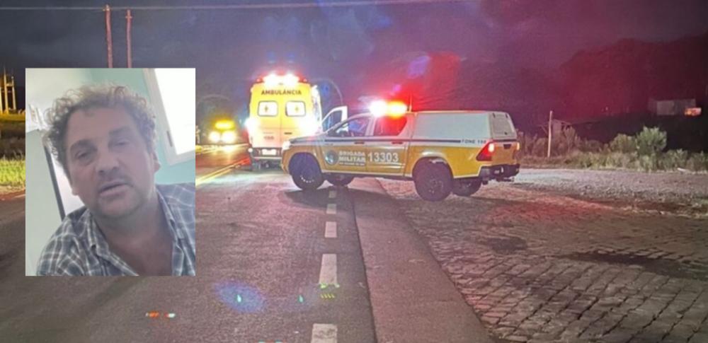 Morador de Bento Gonçalves que estava desaparecido morre atropelado em Ipê