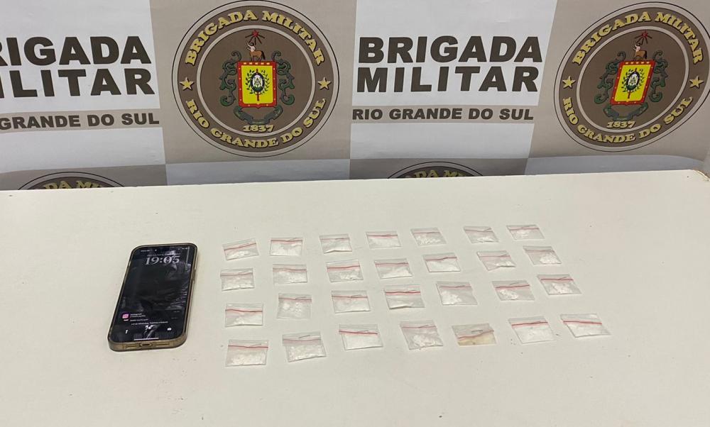 Indivíduo é preso com cocaína no bairro Industrial, em Farroupilha