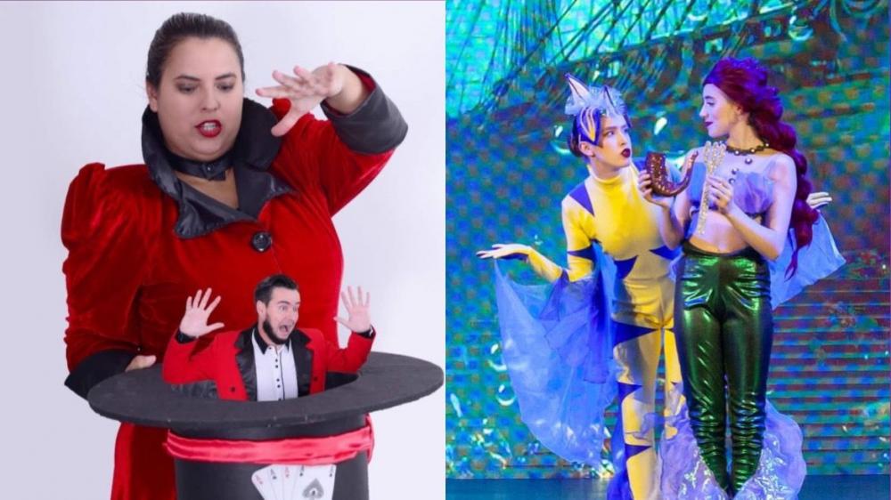 Crédito (Mágicos): Divulgação - Crédito (Pequena Sereia): Kmila Vendrame/Divulgação Studio Nina Aver