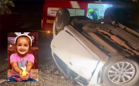 Familiares se despedem em Bento de criança morta em acidente