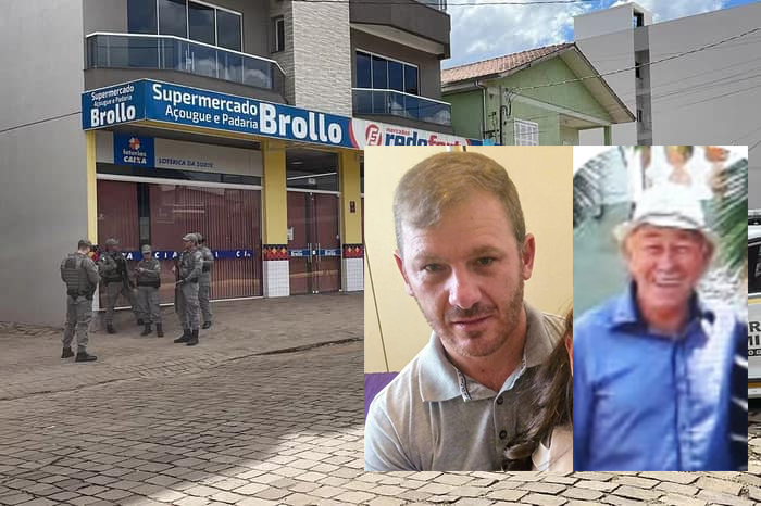 Pai e filho são mortos em assalto a supermercado neste domingo