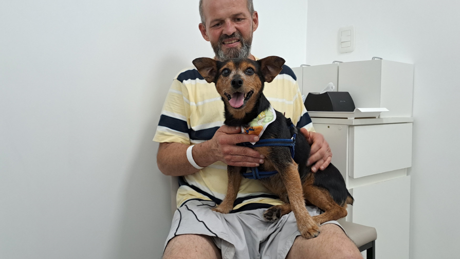 Três dias antes do procedimento, que ocorreu em 24 de março, o tão aguardado reencontro finalmente aconteceu. 