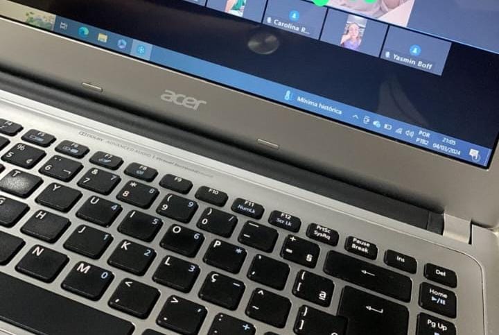 Registro do notebook furtado. Crédito: Arquivo pessoal.