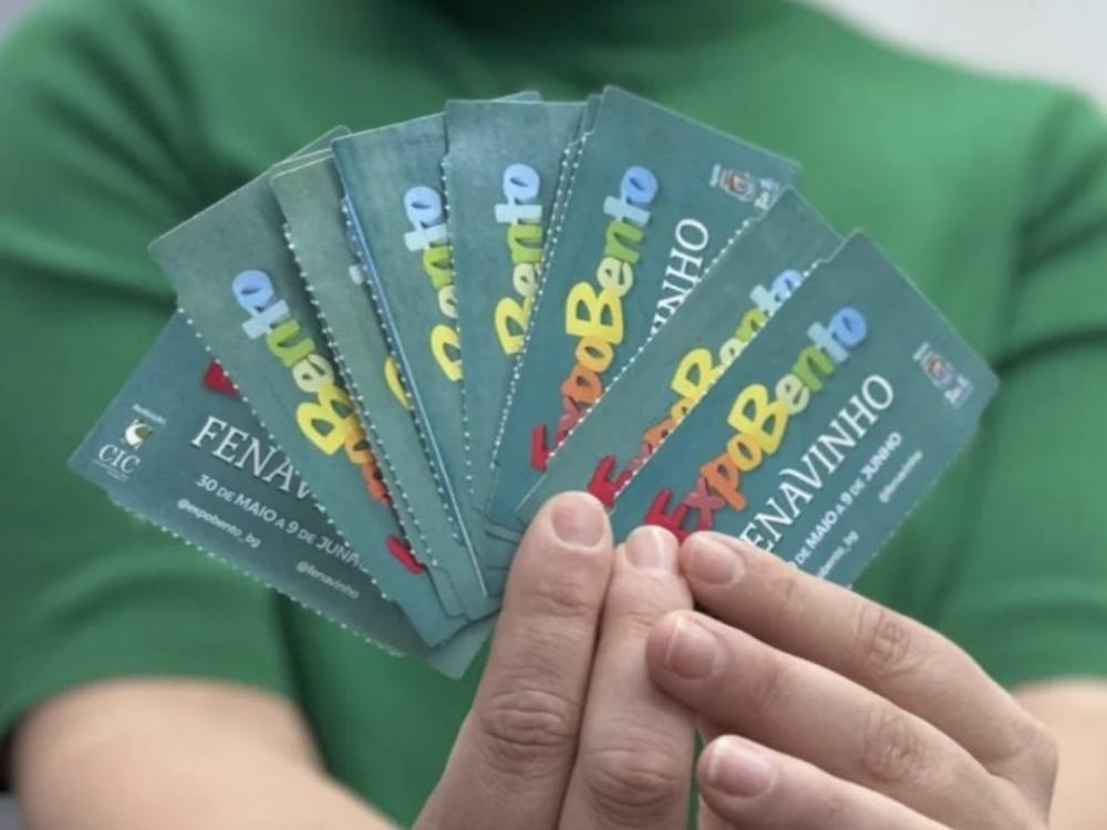 Ingressos promocionais da ExpoBento e Fenavinho já estão à venda