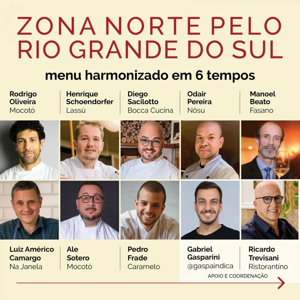 Chefs de São Paulo se únem em ação que pode render R$ 320 mil ao Unidos por Bento
