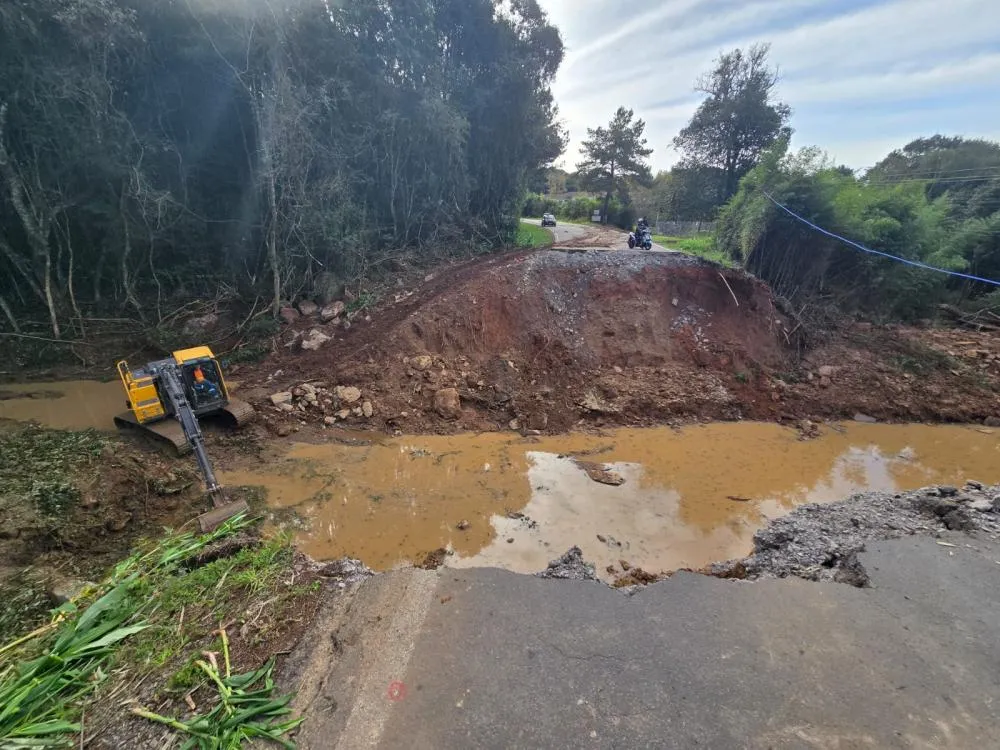 Obra de recuperação da ERS-444 é uma das financiadas pelo Unidos Por Bento - Foto: NB Notícias