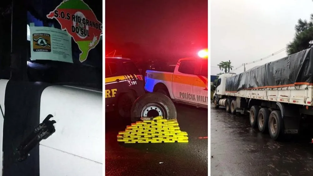 Criminoso entregaria a droga na Região Metropolitana de Porto Alegre - Fotos: PRF/Divulgação