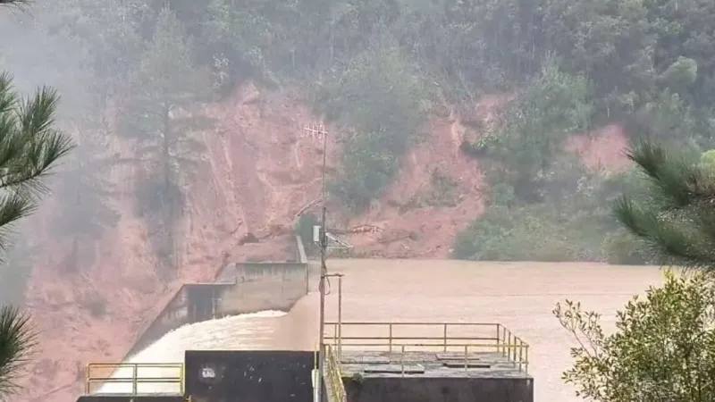 Estado de alerta na Barragem de São Miguel é mantido por causa das encostas - Foto: Divulgação