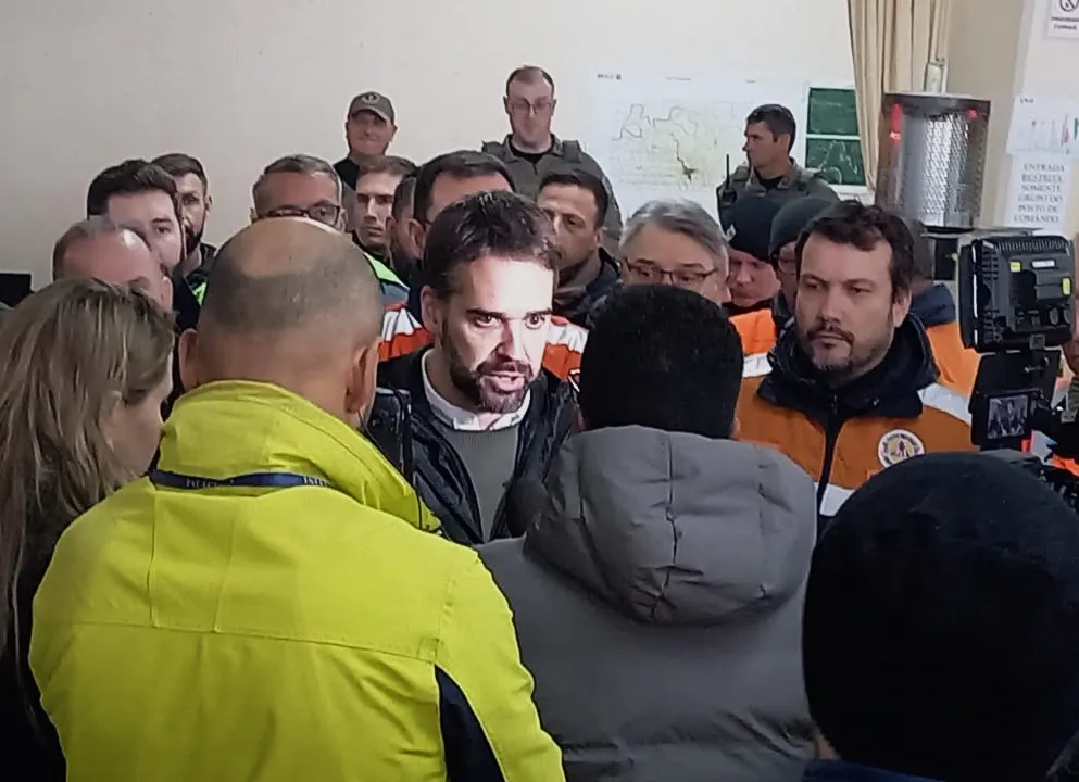 Governador veio apenas vistoriar a situação em Bento Gonçalves - Foto: Vanusa Candaten/Divulgação 