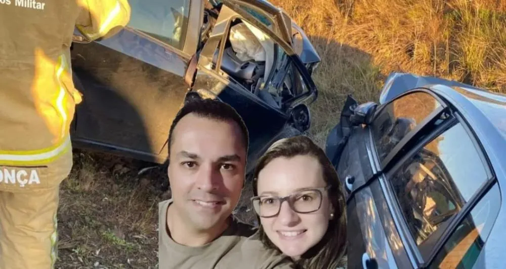 Diogo e Josiane foram as vítimas fatais no grave acidente na BR 285 - Foto: Corpo de Bombeiros/Divulgação