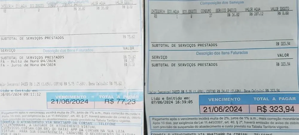 Valor exorbitante assustou diversos consumidores em Bento Gonçalves - Foto: Divulgação