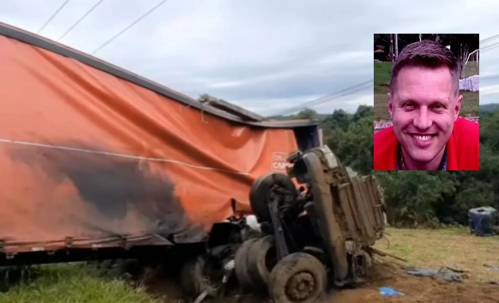 Vitor Mateus Hubner (foto menor) tinha 36 anos e deixa a esposa e dois filhos - Foto: Divulgação