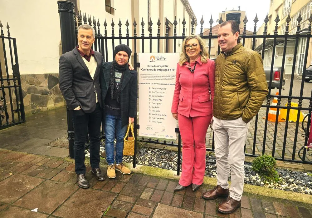 Rogério Capoani, Fabiano Mazzotti, Marejane Paese e Adriano Miolo são os idealizadores do projeto - Foto: NB Notícias