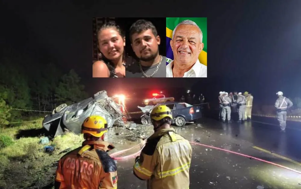 Três pessoas perdem a vida em colisão com dois veículos