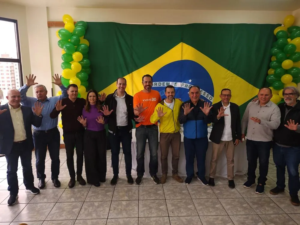 Líderes de todos os partidos aliados participaram da convenção - Foto: Divulgação